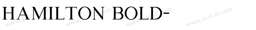 hamilton bold字体转换